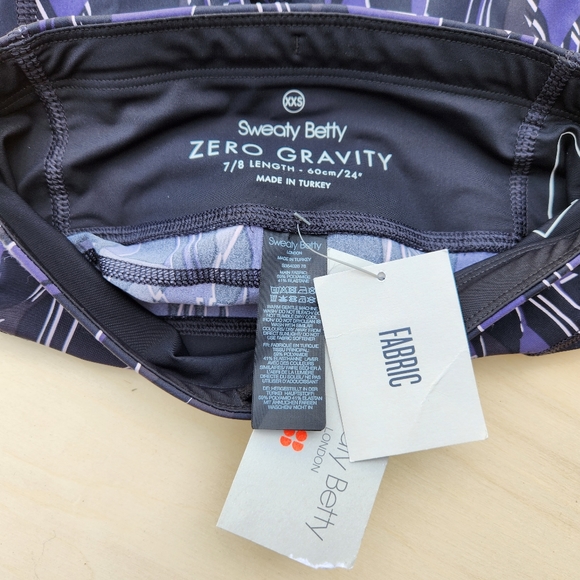 NWT Sweaty Betty Zero Gravity 7/8 Length Running Leggings - Size XXS - Picture 12 of 14